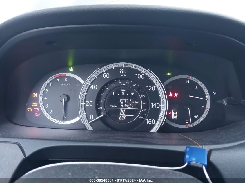 2013 HONDA ACCORD EX - 1HGCR2F74DA281627