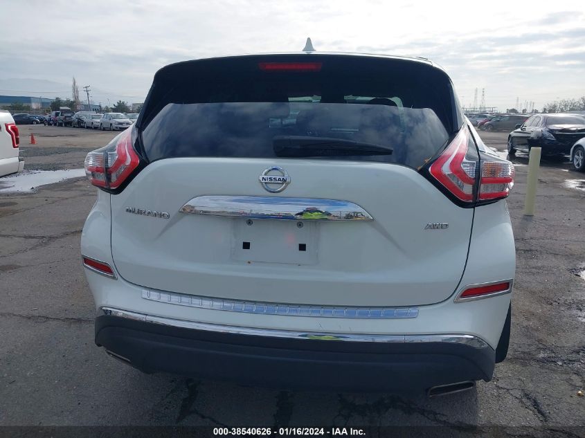 2017 NISSAN MURANO S/SL/SV/PLATINUM - 5N1AZ2MH1HN136119
