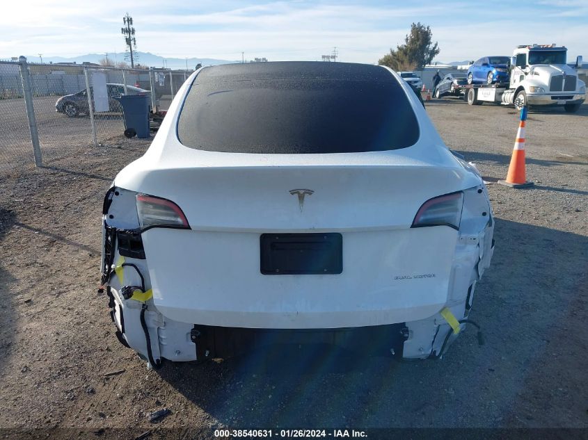 2021 TESLA MODEL Y LONG RANGE DUAL MOTOR ALL-WHEEL DRIVE - 5YJYGDEE3MF152274