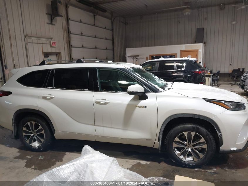 2020 TOYOTA HIGHLANDER HYBRID XLE - 5TDGBRCH8LS510872