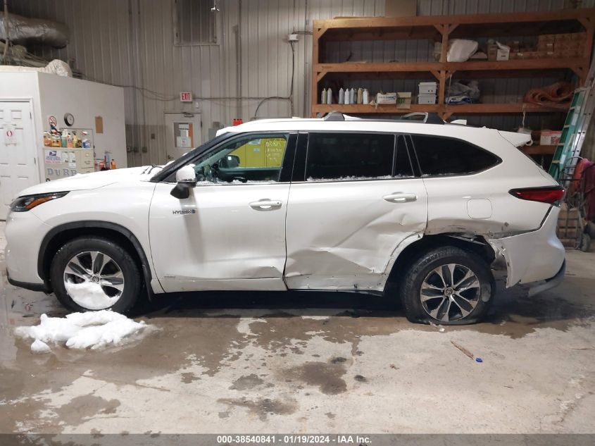 2020 TOYOTA HIGHLANDER HYBRID XLE - 5TDGBRCH8LS510872