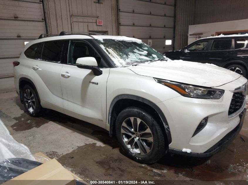 2020 TOYOTA HIGHLANDER HYBRID XLE - 5TDGBRCH8LS510872