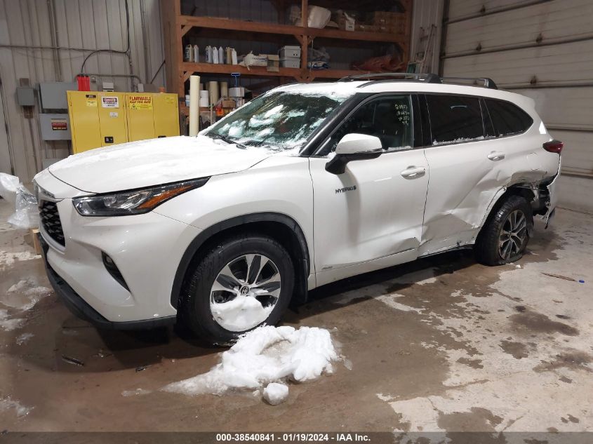 2020 TOYOTA HIGHLANDER HYBRID XLE - 5TDGBRCH8LS510872