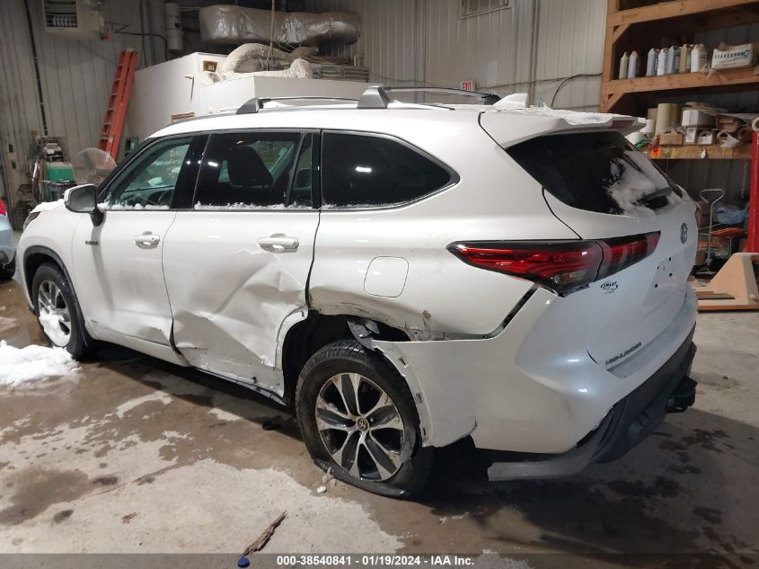 2020 TOYOTA HIGHLANDER HYBRID XLE - 5TDGBRCH8LS510872