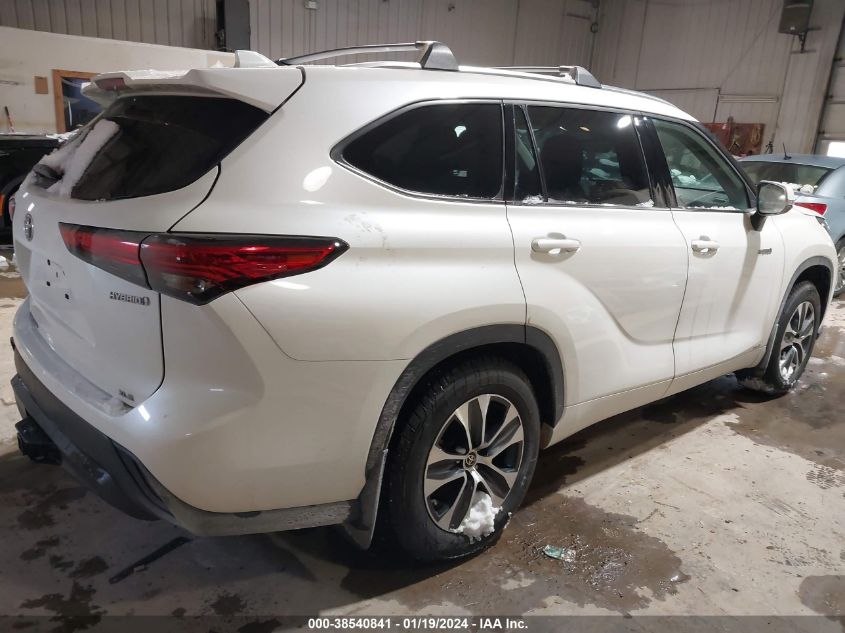 2020 TOYOTA HIGHLANDER HYBRID XLE - 5TDGBRCH8LS510872