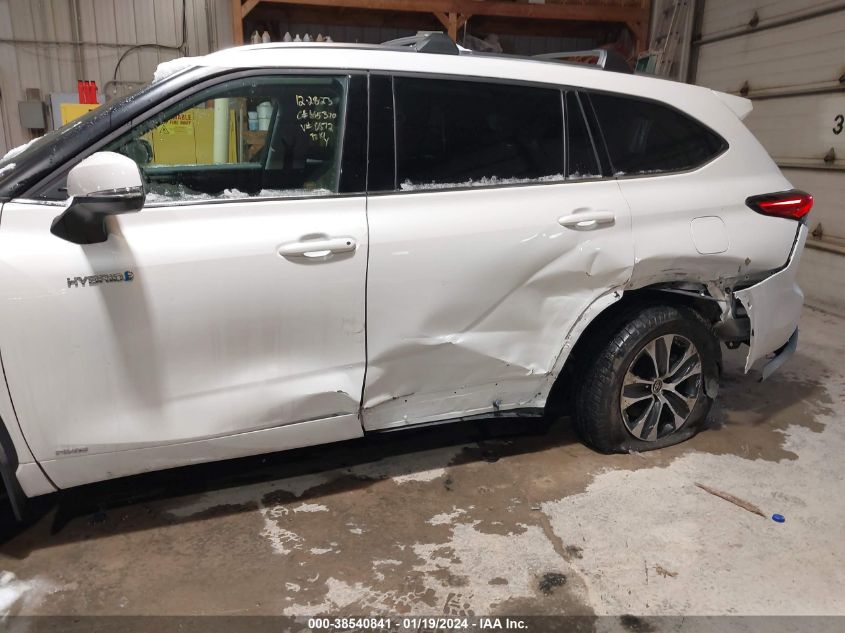 2020 TOYOTA HIGHLANDER HYBRID XLE - 5TDGBRCH8LS510872