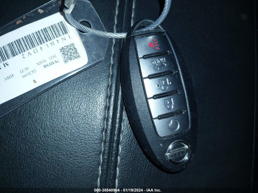 2021 NISSAN ALTIMA SV - 1N4BL4DV2MN360348