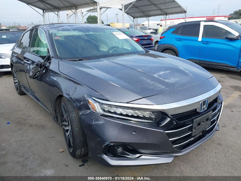 2021 HONDA ACCORD TOURING HYBRID - 1HGCV3F91MA022936