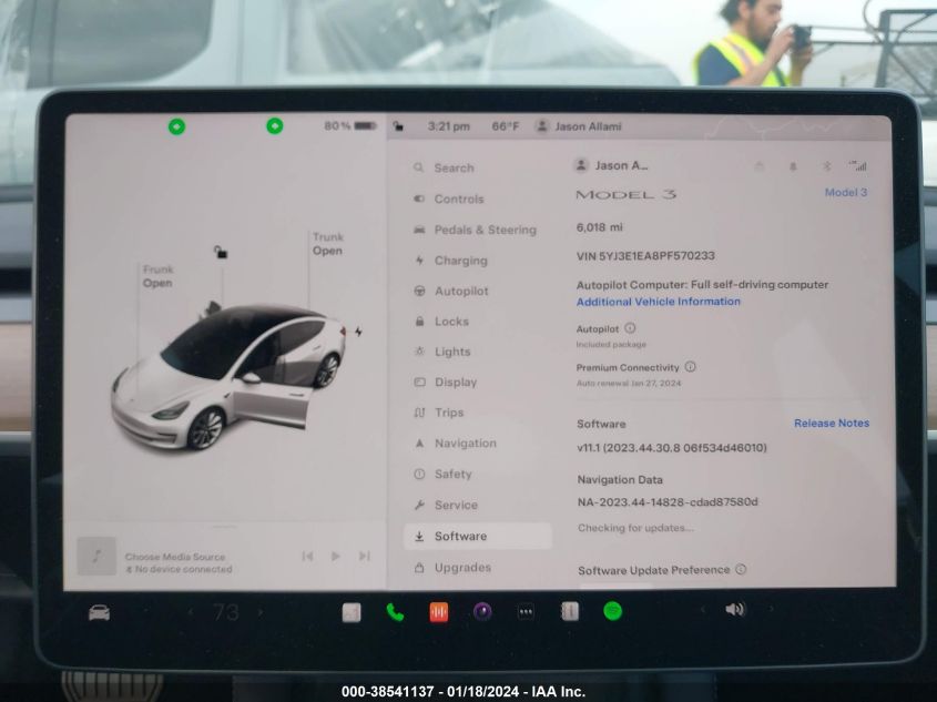 2023 TESLA MODEL 3 - 5YJ3E1EA8PF570233