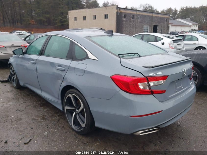 2022 HONDA ACCORD SPORT - 1HGCV1F38NA030761