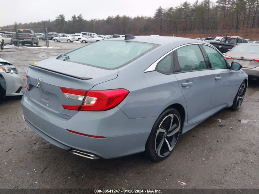 2022 HONDA ACCORD SPORT - 1HGCV1F38NA030761