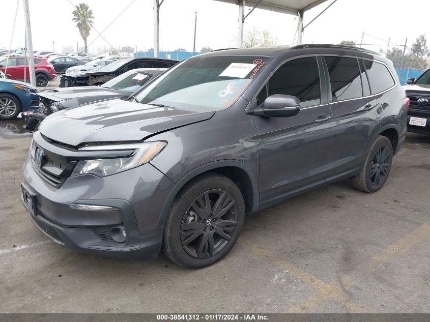 2021 HONDA PILOT SE - 5FNYF5H26MB014772