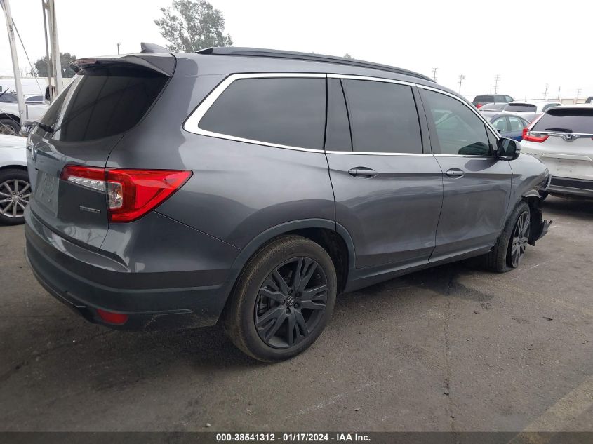 2021 HONDA PILOT SE - 5FNYF5H26MB014772