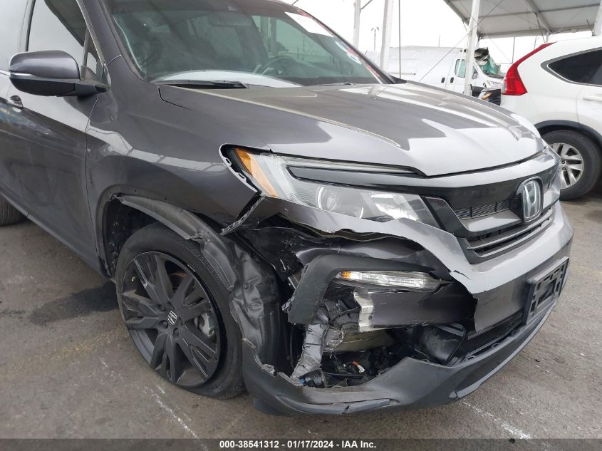 2021 HONDA PILOT SE - 5FNYF5H26MB014772