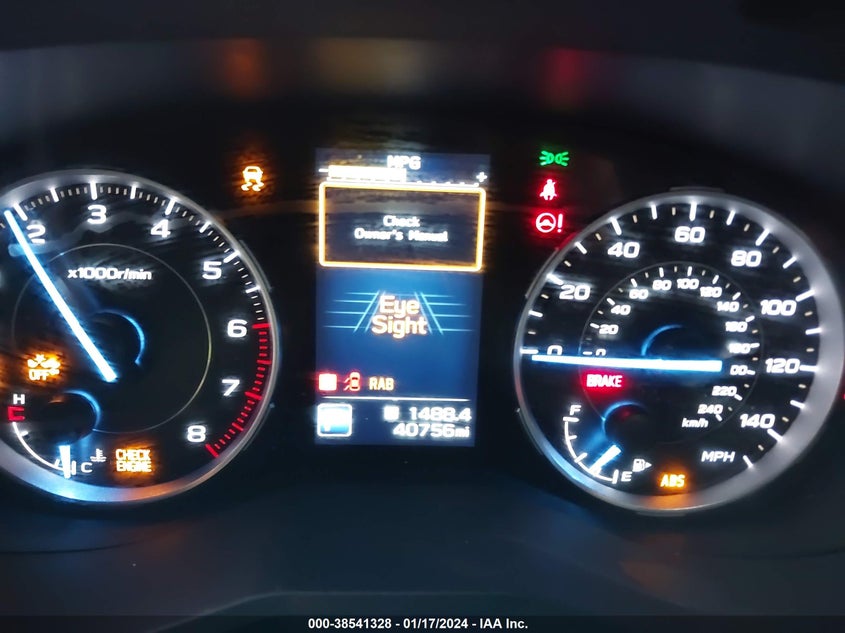 VIN 4S4WMARDXL3412547 2020 SUBARU ASCENT TOURING