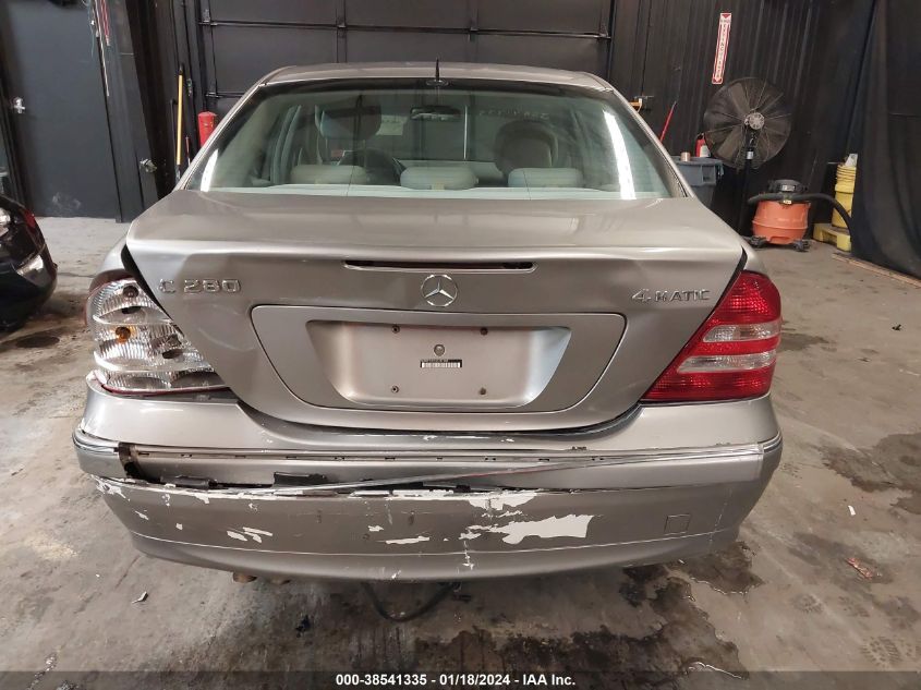 WDBRF92H16F767468 | 2006 MERCEDES-BENZ C 280