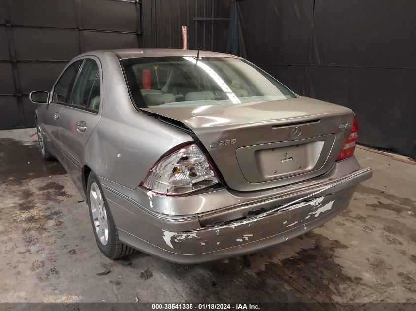 WDBRF92H16F767468 | 2006 MERCEDES-BENZ C 280