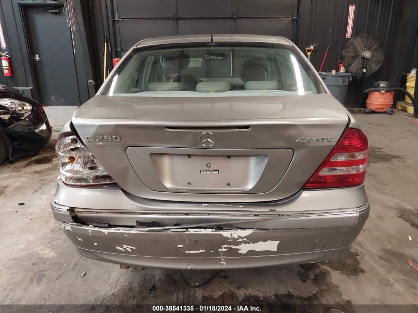 WDBRF92H16F767468 | 2006 MERCEDES-BENZ C 280