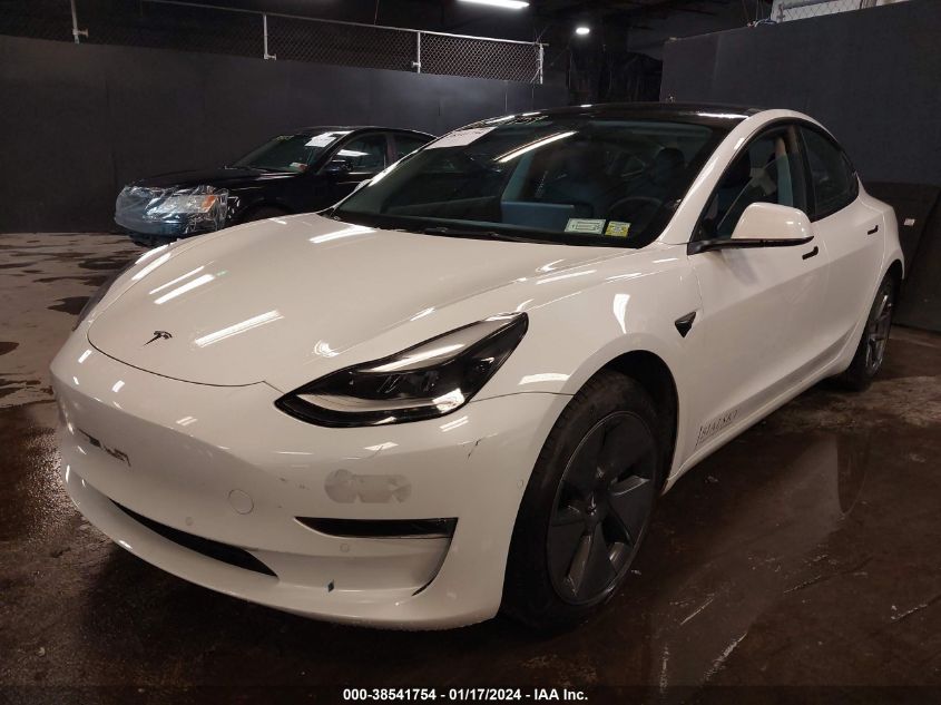 2022 TESLA MODEL 3 LONG RANGE DUAL MOTOR ALL-WHEEL DRIVE - 5YJ3E1EB1NF108702
