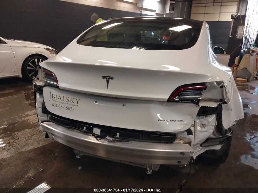 2022 TESLA MODEL 3 LONG RANGE DUAL MOTOR ALL-WHEEL DRIVE - 5YJ3E1EB1NF108702