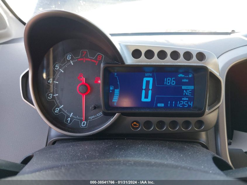 2013 CHEVROLET SONIC LT MANUAL - 1G1JD5SH5D4106718