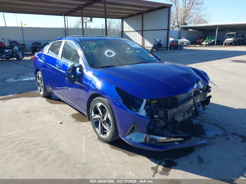 Lot #2564317412 2023 HYUNDAI ELANTRA HYBRID LIMITED salvage car