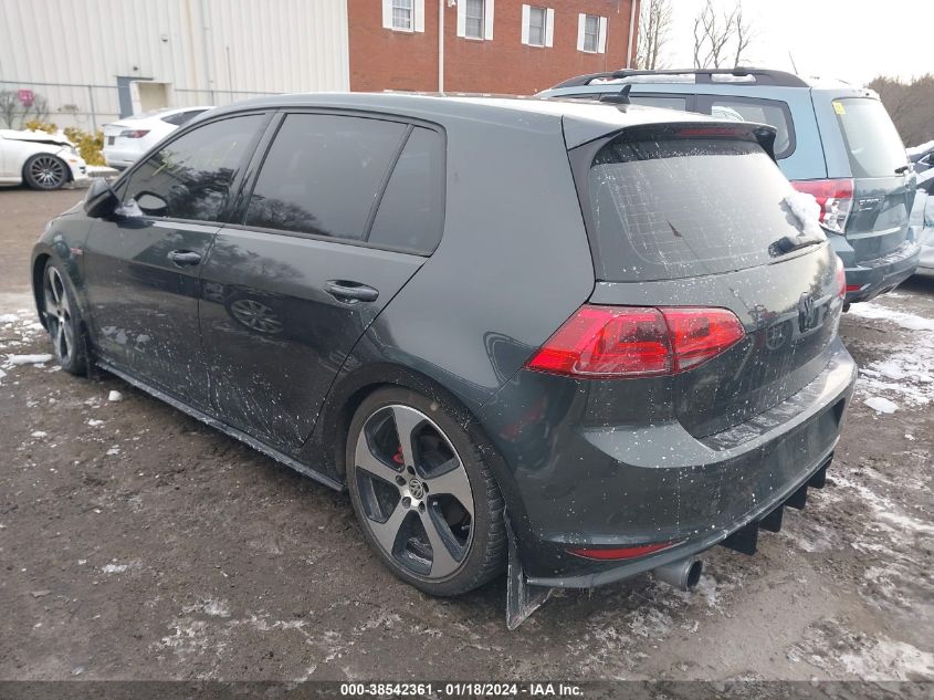 2015 VOLKSWAGEN GOLF GTI 2.0T SE 4-DOOR - 3VW4T7AU5FM028690