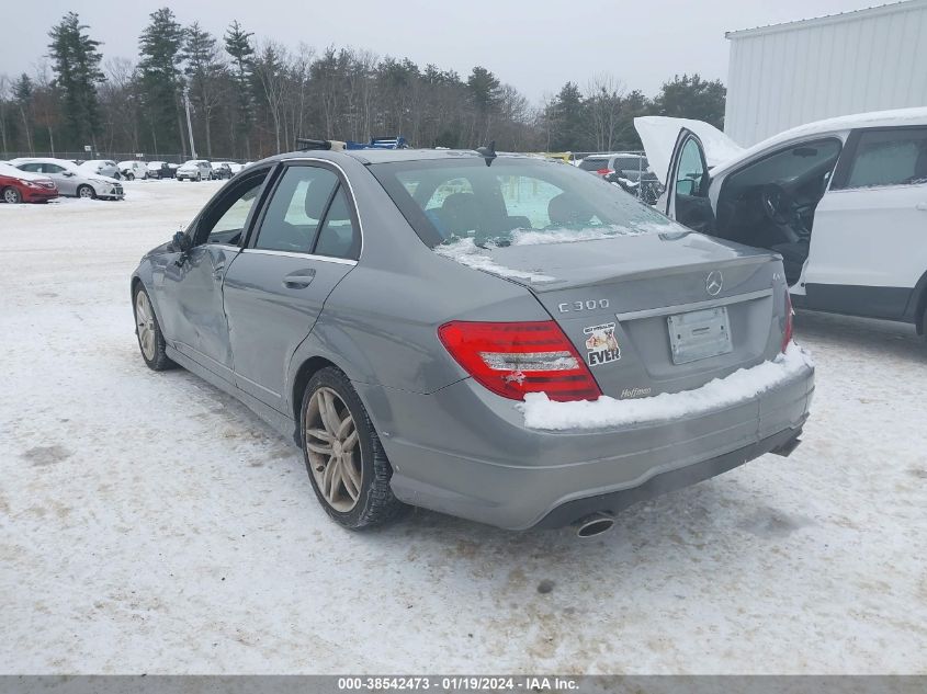 2013 MERCEDES-BENZ C 300 LUXURY 4MATIC/SPORT 4MATIC - WDDGF8AB9DR284750
