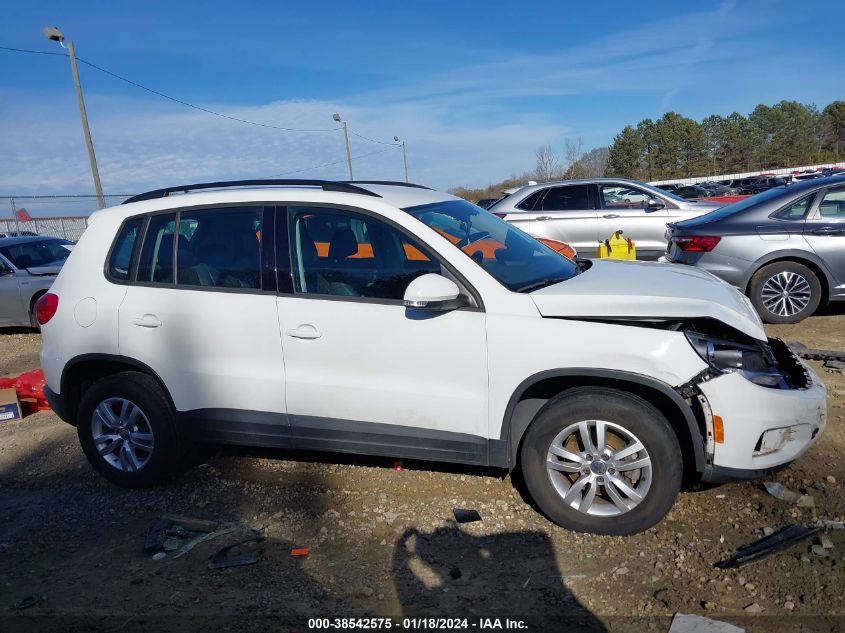 2016 VOLKSWAGEN TIGUAN S - WVGAV7AX0GW600241