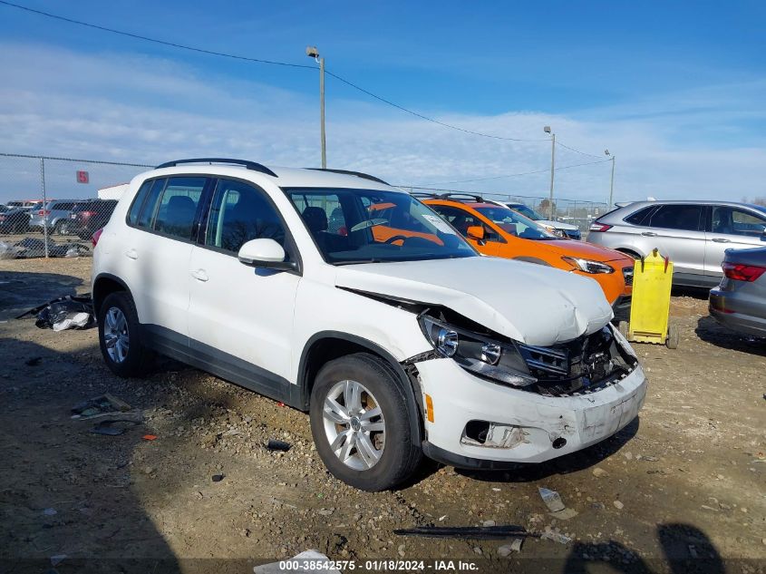 2016 VOLKSWAGEN TIGUAN S - WVGAV7AX0GW600241