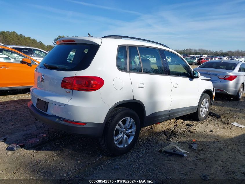 2016 VOLKSWAGEN TIGUAN S - WVGAV7AX0GW600241