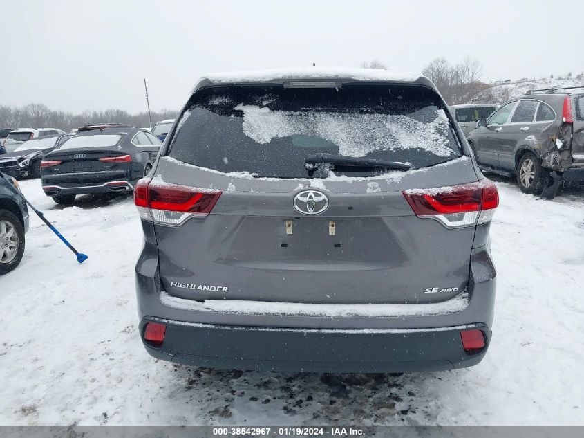 2019 TOYOTA HIGHLANDER SE - 5TDJZRFH8KS733828