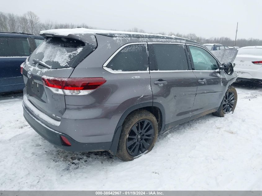 2019 TOYOTA HIGHLANDER SE - 5TDJZRFH8KS733828