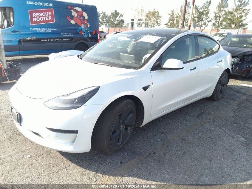 2022 TESLA MODEL 3 REAR-WHEEL DRIVE - 5YJ3E1EA9NF122418