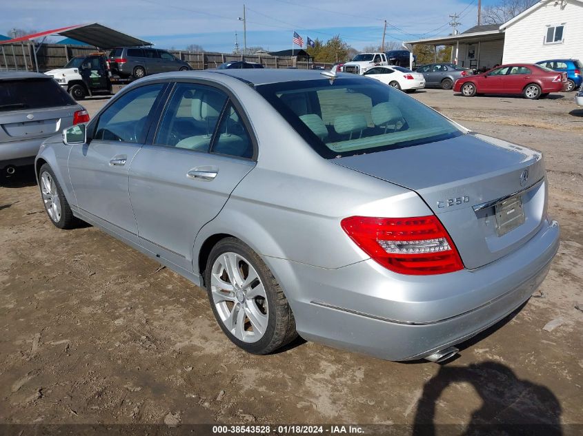 WDDGF4HB4DR282001 | 2013 MERCEDES-BENZ C 250