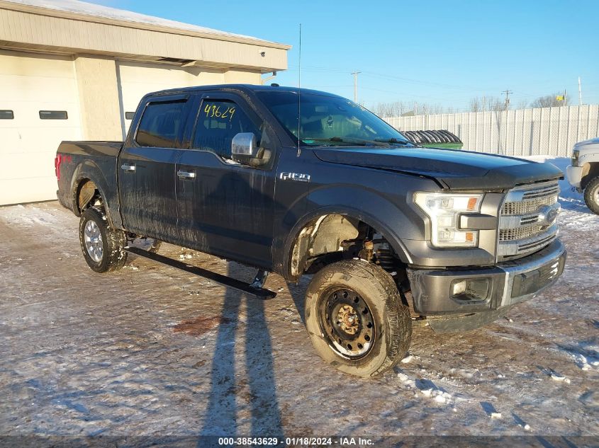 2016 FORD F-150 PLATINUM - 1FTEW1EF9GFB08146