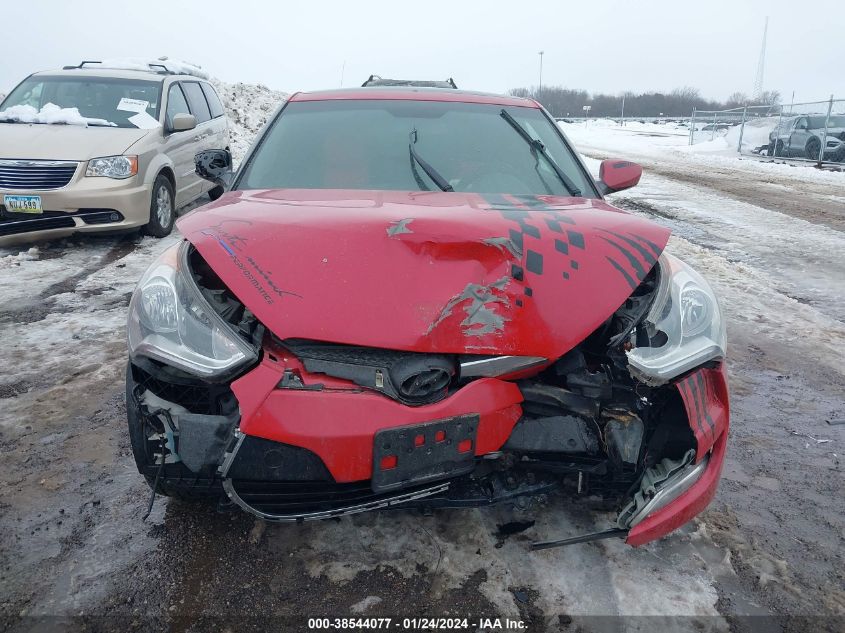 2013 HYUNDAI VELOSTER - KMHTC6ADXDU104773
