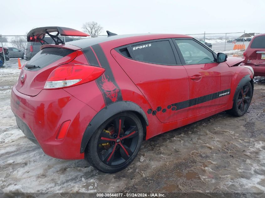 2013 HYUNDAI VELOSTER - KMHTC6ADXDU104773