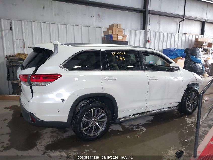 2017 TOYOTA HIGHLANDER XLE - 5TDKZRFH4HS524504