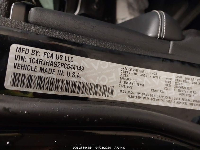 2023 JEEP GRAND CHEROKEE LAREDO/ALTITUDE - 1C4RJHAG2PC544149