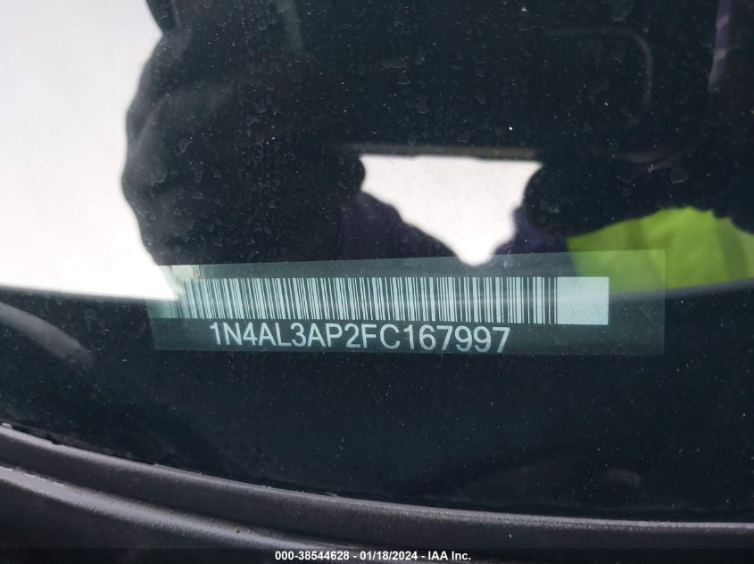 2015 NISSAN ALTIMA 2.5 SV - 1N4AL3AP2FC167997