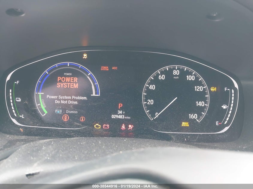 VIN 1HGCV3F44KA014749 2019 HONDA ACCORD HYBRID EX