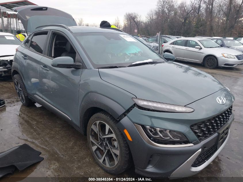 2022 HYUNDAI KONA LIMITED - KM8K53A38NU771029
