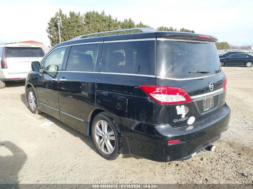 2013 NISSAN QUEST SL - JN8AE2KP7D9062268