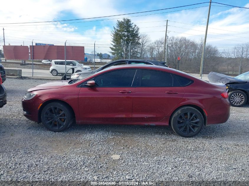 2015 CHRYSLER 200 S - 1C3CCCBGXFN518195