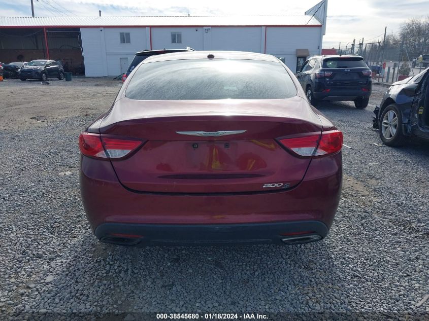 2015 CHRYSLER 200 S - 1C3CCCBGXFN518195
