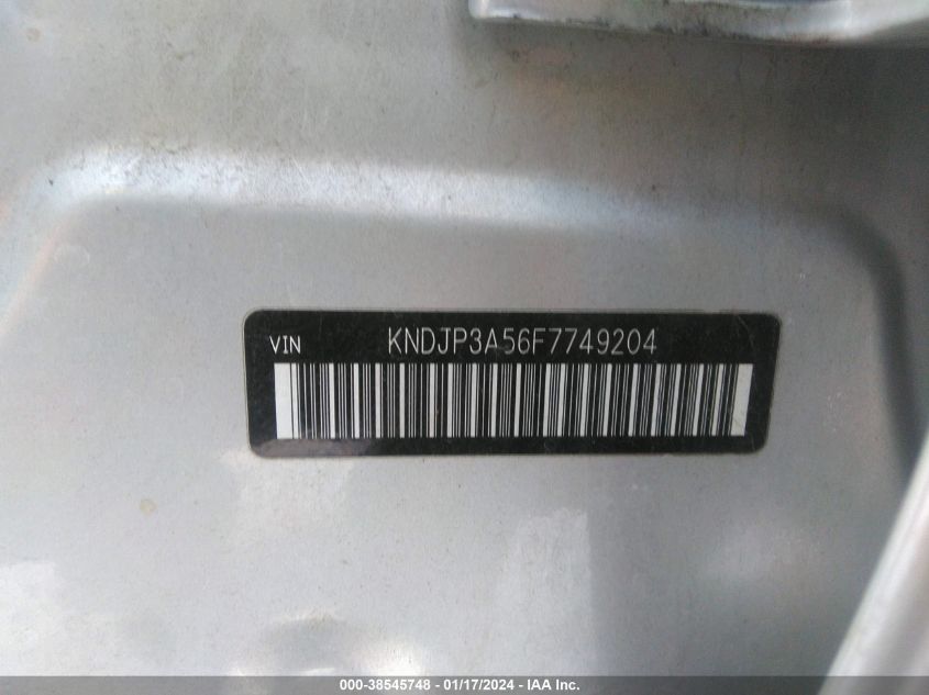 2015 KIA SOUL + - KNDJP3A56F7749204