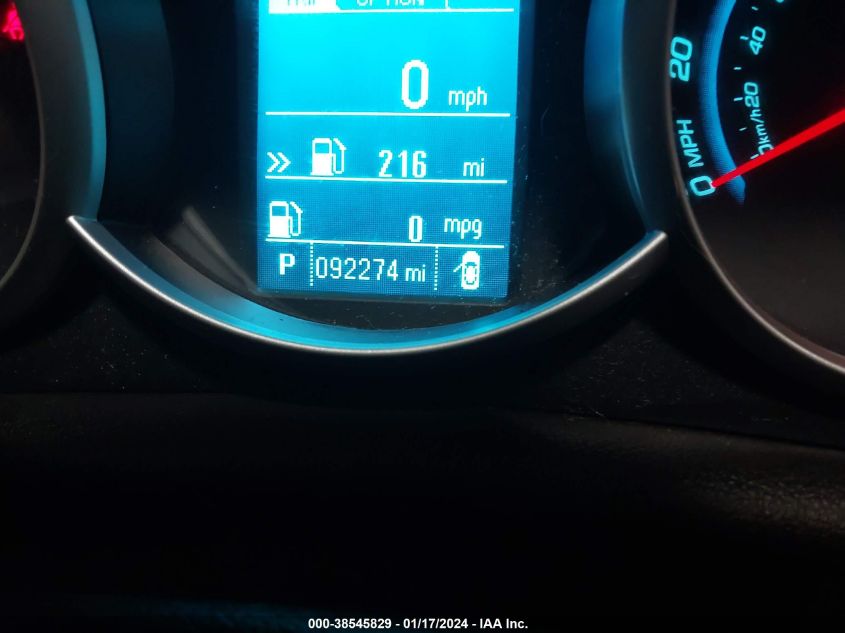 2014 CHEVROLET CRUZE LS AUTO - 1G1PA5SH7E7152697