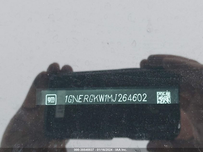 2021 CHEVROLET TRAVERSE FWD LT CLOTH - 1GNERGKW1MJ264602
