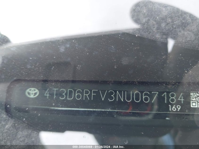 2022 TOYOTA RAV4 LIMITED HYBRID - 4T3D6RFV3NU067184